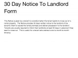 Template for 30 Day Notice to Landlord 10 Best Images Of 30 Day Notice Template 30 Day Notice