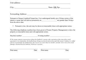 Template for 30 Day Notice to Landlord 10 Best Images Of 30 Day Notice to Landlord to Move Out