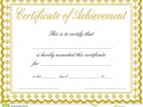 Template for A Certificate Of Achievement 26 Achievement Certificates for 2018 Certificate Templates