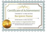 Template for A Certificate Of Achievement Certificate Of Achievement Free Templates Easy to Use
