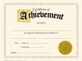 Template for A Certificate Of Achievement Certificates Of Achievement Borders Blank Certificates