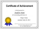 Template for A Certificate Of Achievement Printable Certificate Of Achievement Certificate Templates