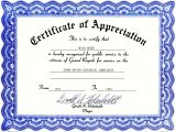 Template for A Certificate Of Appreciation Appreciation Certificate Templates Free Download