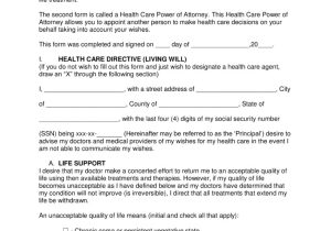 Template for A Living Will Free Living Will forms Advance Directives Medical Poa