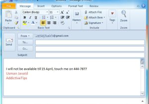 Template for Auto Reply Email Outlook 2010 Auto Reply to Emails