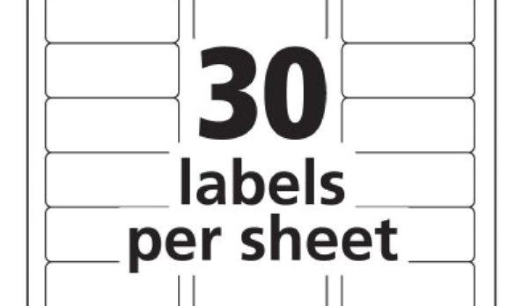 Template for Avery 5160 Labels From Excel Avery Templates 5160 Tryprodermagenix org | williamson ...