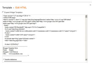 Template for Blogger HTML Code Redirect Blogger Url S to WordPress