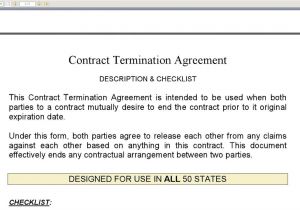Template for Cancellation Of Contract Contract Termination Agreement Youtube