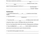 Template for Child Care Contract Sample Contract 23 Examples In Pdf