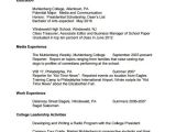 Template for College Resume 7 Sample College Resumes Sample Templates