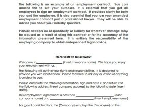 Template for Contract Of Employment 13 Job Contract Templates Pages Word Docs