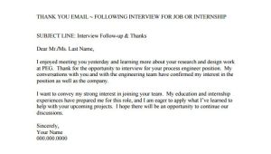 Template for Follow Up Email after A Meeting 14 Thank You Email after Interview Doc Excel Pdf