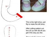 Template for Fondant Baby Shoes Baby Girl Shoe Template for Fondant