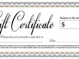 Template for Gift Certificate for Services 18 Gift Certificate Templates Excel Pdf formats