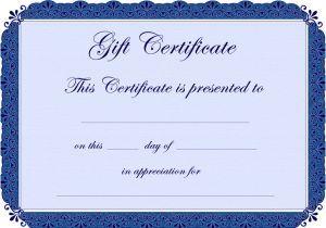 Template for Gift Certificate for Services 56 Gift Certificate Templates Sample Templates