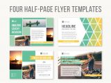 Template for Half Page Flyer Four Half Page Flyer Templates Templates On Creative Market
