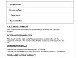 Template for Job Description In Word 49 Free Job Description Templates Examples Free