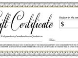 Template for Making A Gift Certificate 18 Gift Certificate Templates Excel Pdf formats