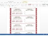 Template for Making Tickets Template for Making Tickets Invitation Template