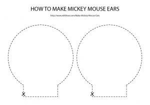 Template for Minnie Mouse Ears Free Download for Mickey Mouse Ears Template Party