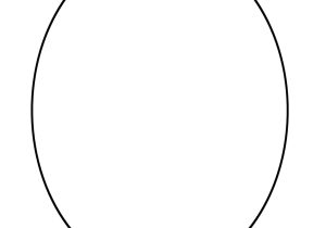 Template for Oval Shape Best Photos Of Long Oval Shapes Templates Oval Shape