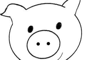 Template for Pig Ears Best Photos Of Printable Pig Template Pigs Coloring Page