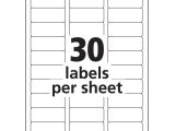 Template for Printing Labels Avery Avery 8160 Label Template Word Templates Data