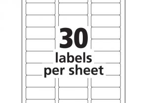 Template for Printing Labels Avery Avery 8160 Label Template Word Templates Data