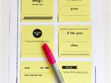 Template for Printing On Post It Notes Print Your Own Post It Notes How About orange