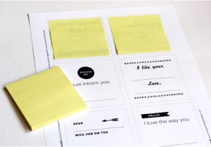 Template for Printing On Post It Notes Print Your Own Post It Notes How About orange