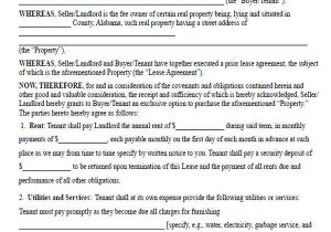 Template for Rent to Own Contract Rent to Own Contract Sample 8 Examples In Word Pdf