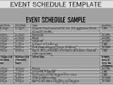Template for Schedule Of events 7 Schedule Of events Template Procedure Template Sample