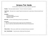 Template for Science Experiment Project Science Fair Project Template