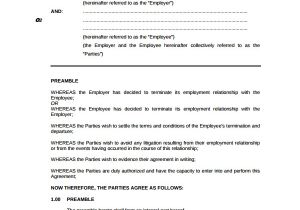 Template for Termination Of Contract Sample Employment Termination Agreement Templates 5