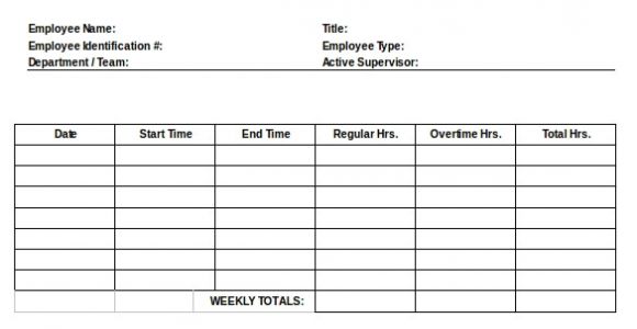 Template for Timesheets for Employees 22 Employee Timesheet Templates Free Sample Example