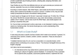 Template for Writing A Case Study Case Study Templates 21 X Ms Word Samples Writing Tutorials