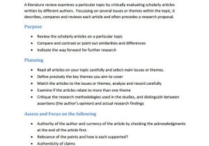 Template for Writing A Literature Review 5 Literature Review Templates Download for Free Sample