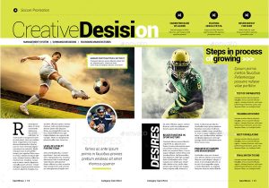 Template Layout Majalah Sport Magazine by Becreative Graphicriver