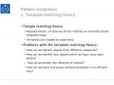 Template Matching theory Introduction to the Main Methods for Perception