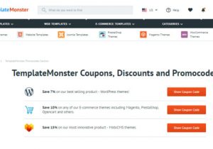 Template Monster Coupons Get Coupons Discounts Promo Codes for Best themes