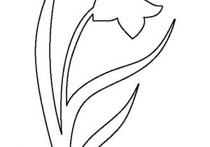 Template Of A Daffodil Daffodil Pattern Use the Printable Outline for Crafts