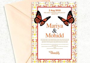 Template Of Wedding Invitation Card Congratulations Card Template In 2020 with Images