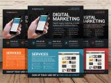 Templates for Advertising Flyers Digital Marketing Flyer Psd Flyer Templates Creative