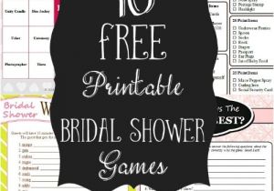 Templates for Bridal Shower Games 10 Free Printable Bridal Shower Games