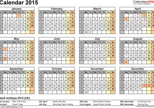 Templates for Calendars 2015 Calendar 2015 Uk 16 Free Printable Word Templates
