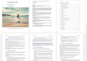Templates for Case Studies Case Study Templates 21 X Ms Word Samples Writing Tutorials