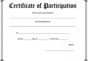 Templates for Certificates Of Participation 30 Free Printable Certificate Templates to Download
