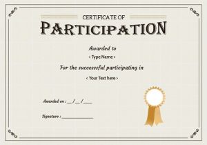 Templates for Certificates Of Participation Free Certificate Template 65 Adobe Illustrator
