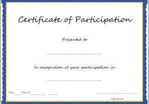 Templates for Certificates Of Participation Key Components to Include On Certificate Of Participation