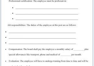 Templates for Employment Contracts Employment Agreement Template Doliquid